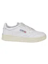Autry Medalist Low Sneakers In White Leather In White