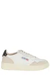 Autry Medalist White Low Top Sneakers With Blue Suede Details In Leather Woman In Multi