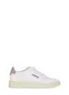 Autry Action Lace-up Leather Sneakers In White