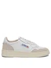 Autry Low-top Sneakers With Smooth Leather And Suede Accents In White