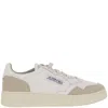 Autry Low-top Sneakers With Smooth Leather And Suede Accents In White