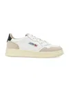 Autry Black Cow Leather Sneakers In White
