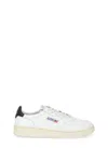 Autry Low-top Leather Sneakers With Perforated Upper And Cushioned Sole In Animal Print
