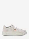 Autry Medalist Rhinestone Sneakers In White