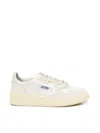 Autry White And Grey Medalist Low Sneakers In White