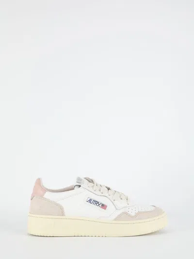 Autry Powder Leather Nylon Sneakers In Multi