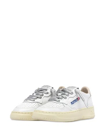 Autry Kids' Medalist Low Sneakers In White
