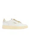 Autry Medalist Leather Low-top Sneakers In White