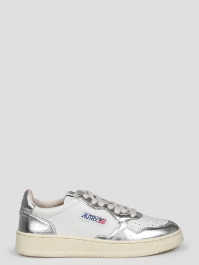 Autry White High-quality Leather Low-top Sneakers In Multi