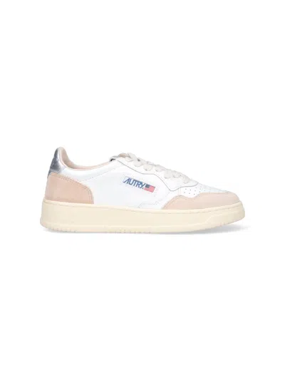 Autry Medalist Low Leat Suede In White