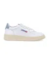 Autry Medalist Low Sneakers In White Light Blue