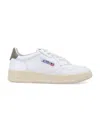 Autry Medalist Low Sneakers In White Olive