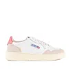 Autry Low Medalist Sneakers In White, Pink