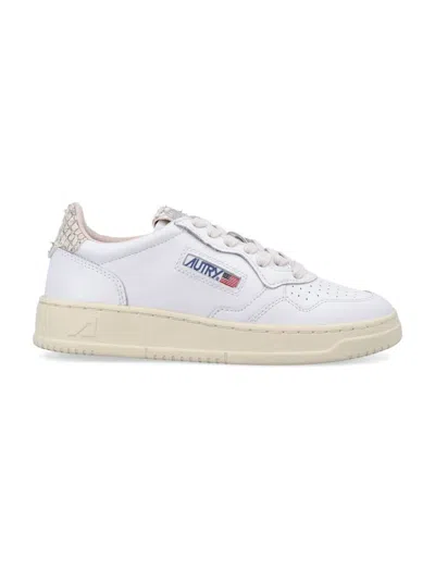 Autry Sneakers  "medalist Low" In White Snake