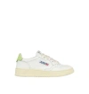 Autry Medalist Low Sneakers In White Snap Green