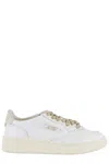 Autry Medalist Low Sneakers With Beige Suede Heel
