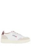 Autry Medalist Low Sneakers With Suede Inserts And Signature Logo In White