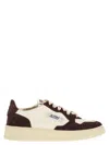 Autry Medalist Low Sneakers With Two Tone Glitter In White