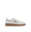 Autry Medalist Low Sue Scrap Wht Tobacco In White