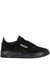 Autry Medalist Low Sue Strass Sneakers In Black