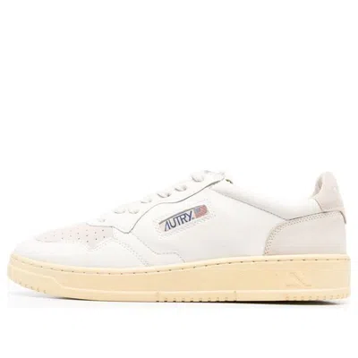 Autry Medalist Low Suede And Leather 'white Cream'