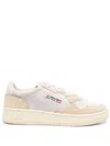 Autry Low Platform Sole Suede Sneakers In Neutral