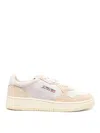 Autry Low Platform Sole Suede Sneakers In Neutral