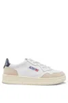 Autry Medalist Low Suede Sneakers With Breathable Design In Neutral