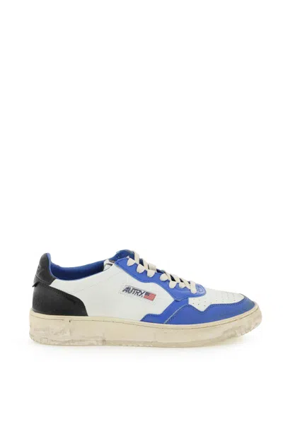 Autry Medalist Low Super Vintage Sneakers In Blue