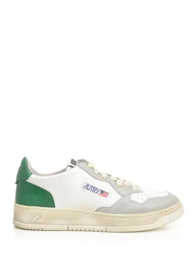 Autry Medalist Low Super Vintage Sneakers Grey In Multi