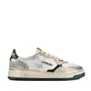 Autry Medalist Super Vintage Low Sneakers In White, Gold