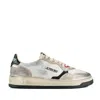 Autry Medalist Super Vintage Low Sneakers In White, Gold