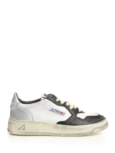 Autry Medalist Low Super Vintage Sneakers Multicolor In White