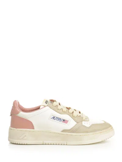 Autry Medalist Low Super Vintage Sneakers Multicolor In White