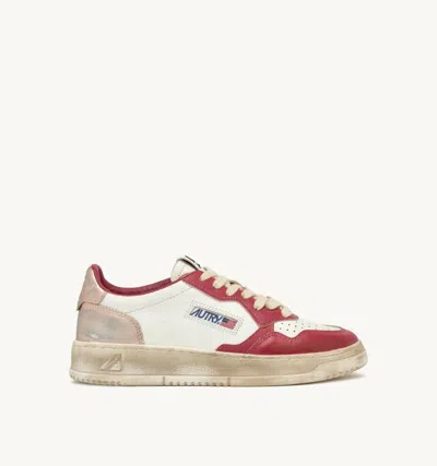 Autry "medalist Low Super Vintage" Sneakers In Red