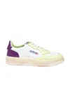 Autry Medalist Colour-block Low-top Sneakers In White