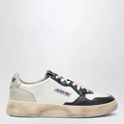 AUTRY AUTRY MEDALIST LOW SUPER VINTAGE SNEAKERS WHITE/BLACK/BEIGE