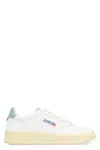 Autry 'medalist Low' White Sneakers With Logo Detail And Heel Tab