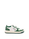 Autry Medalist Low Leather Sneakers In Green