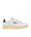 Autry Medalist Sneakers In White And Blue Leather In White