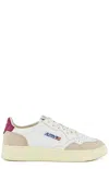 Autry 'medalist' White Low Top Sneakers With Logo Patch On Tongue And Side