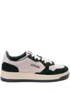 Autry Medalist Sneakers In White And Green Leather