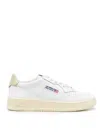 Autry Sneakers Medalist Low In Pelle Bianca E Tidal Foam In Multi