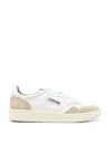 Autry Low-top Sneakers With Leather And Suede Accents In Neutral