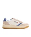 Autry Medalist Panelled Sneakers In Nude