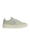Autry Green Leather Sneaker In Nude
