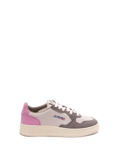 Autry `medalist` Low-top Sneakers In Pink
