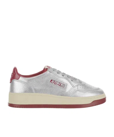 Autry Medalist Low-top Sneakers In Silver