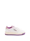 Autry White Medalist Trainers In Purple