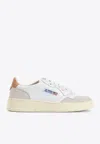 Autry 'medalist' White Low Top Sneakers With Logo Patch On Tongue And Side In White